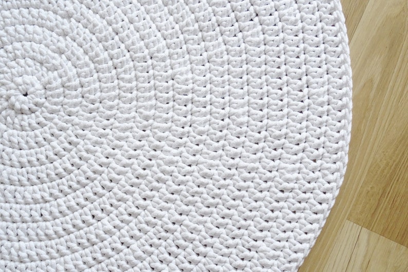 White round rug, nursery decor white, white carpet, bathroom rug round, teppich weiss, teppiche, badezimmer, tapis, alfombra, vloerkleed, zdjęcie 8