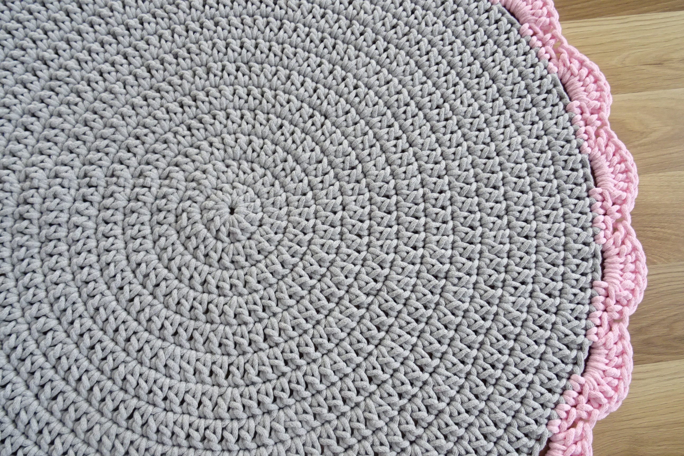 Gray and pink rug for nursery girl handmade woven rug cusotm Etsy