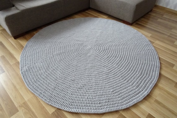 Alfombra Redonda Grande para Sala de Estar, Alfombra de diseño Moderno para  Interiores y Exteriores, Alfombra de Felpa Corta con Rayas geométricas con  patrón Blanco de 100 cm JM