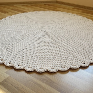 Crochet Doily Rug Tapis Rond Pour La Chambre Des Filles Etsy Crochet Doily Rug Tapis Rond Pour La Chambre Des Filles Etsy