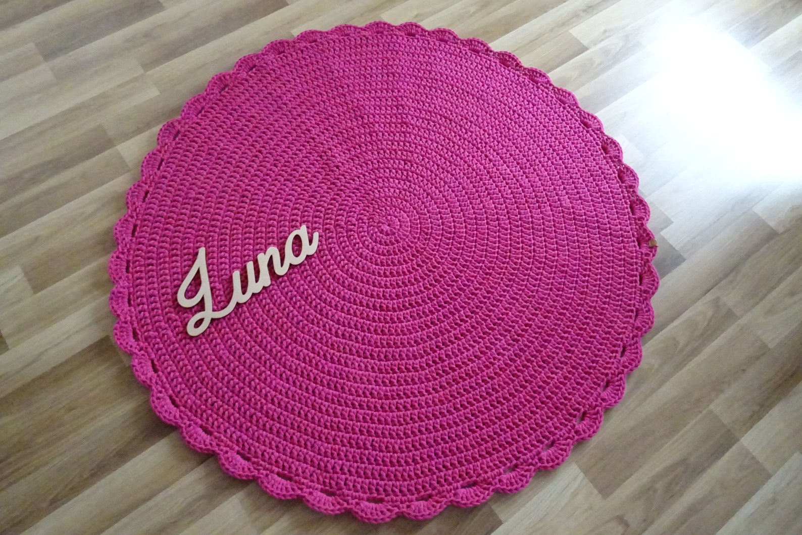 Pink Round Rug for Girl NURSERY RUG GIRL Small Round Rug Etsy