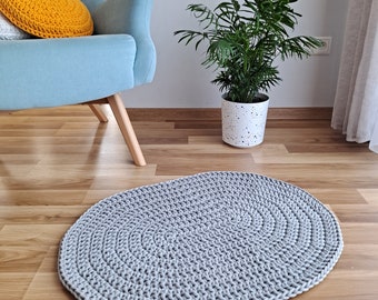 Oval Rugs small for bathroom, small bathroom rug, bath mat, crochet oval rug, washable mat, kitchen rug, handmade small rug, cotton area rug