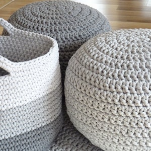 Pouf ottoman, floor pouf, poof ottoman, zdjęcie 7