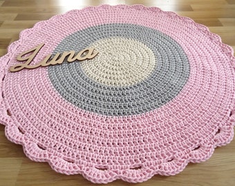Cute Rug for Girl, Cute Kids Pink Soft Rug, Nursery Room Decor, Kids Room decor, Cool Gift for Girl, Unique Home and Living Decor, Pink rug