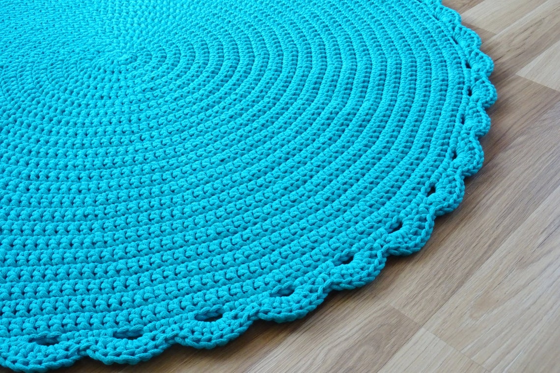 Round nursery rug small round rug lunarug kids room rug Etsy