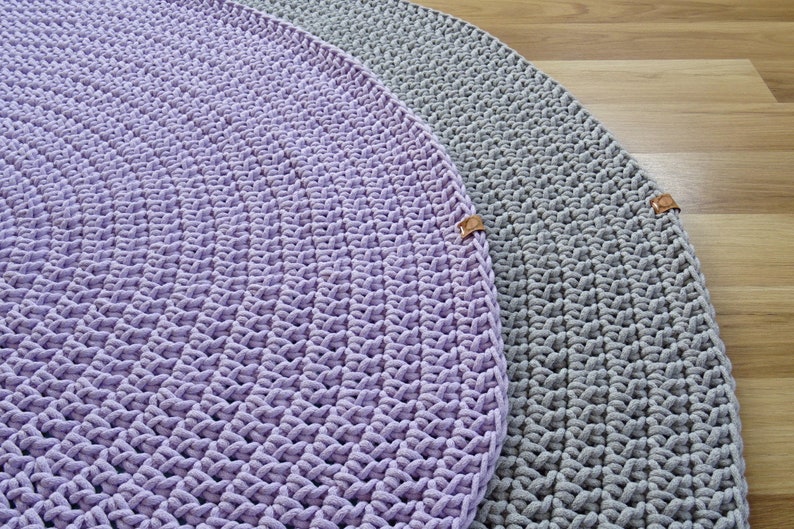 Lavender rug round rug for girl scandianvian rug washable Etsy