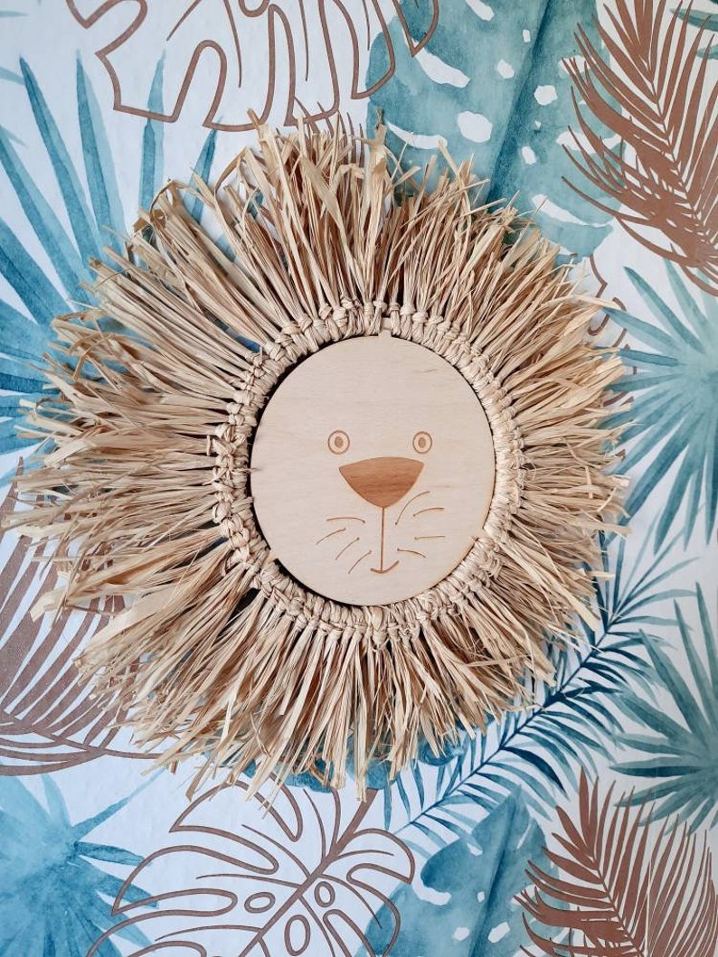 Animal Head Wall Mount for Safari Nursery Decor animal head Etsy Polska