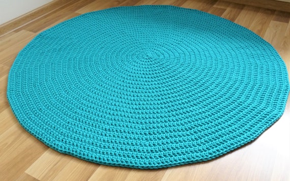 Children carpet Baby rug Baby carpet round with Star in Turquoise White Gray size 80 cm Rund Children carpet Baby rug Baby carpet round with Star in Turquoise White Gray size 80 cm Rund
