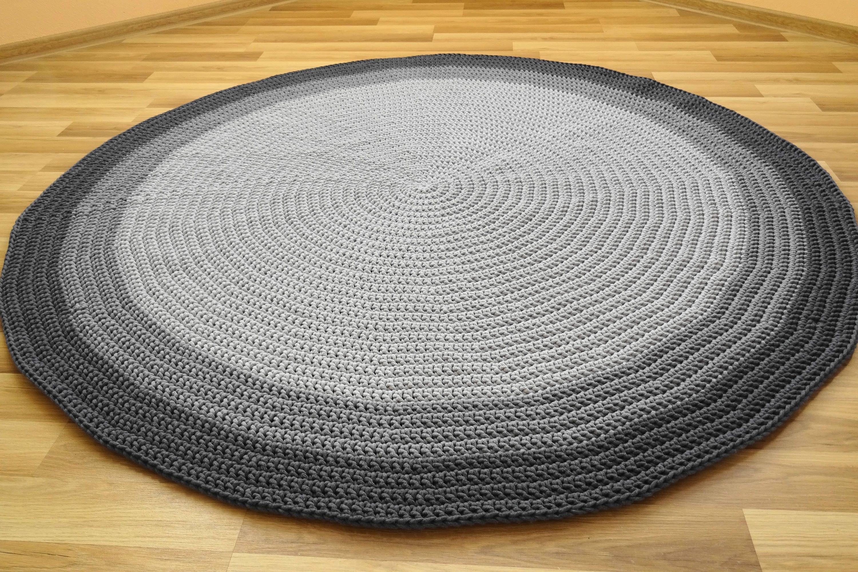 Badezimmerteppich Rund Grau