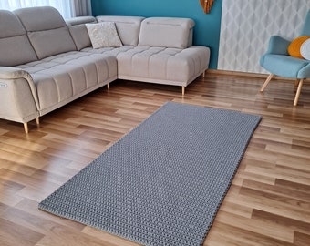 Rug Runner para pasillo, corredor de alfombras moderno, corredor de alfombras grande, regalo para la madre, Gifr para el nuevo propietario, decoración del primer hogar, alfombra lavable gris