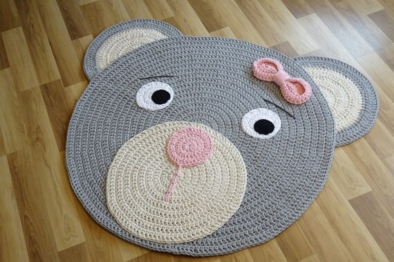 woodland theme rug for nursery