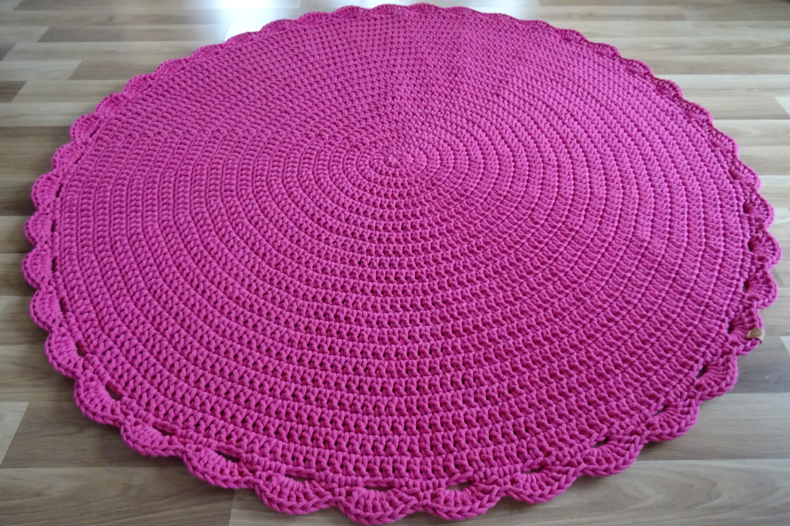 Pink round rug for girl NURSERY RUG GIRL small round rug Etsy