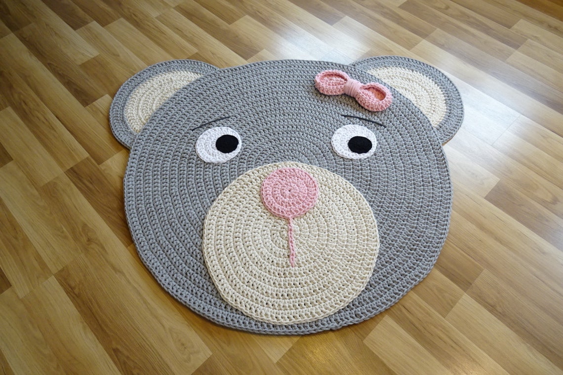 Nursery Bear Rug Kids Bear Rug Bear Rug for Nursery Etsy