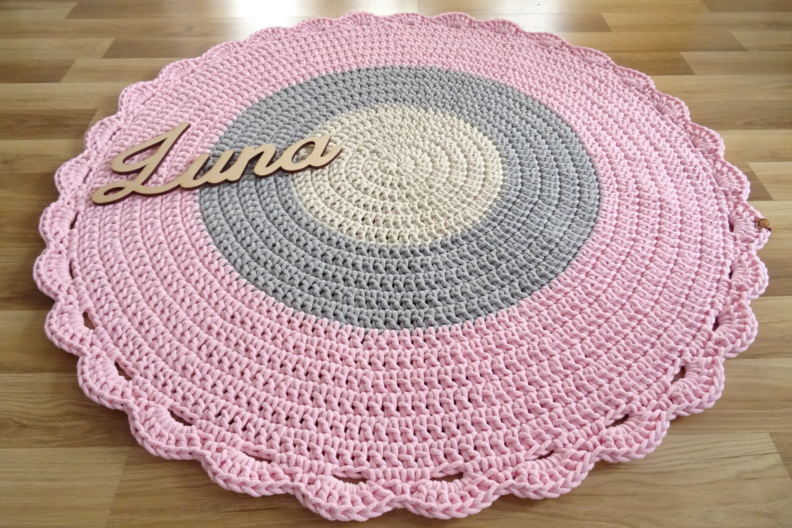 Pink Round Rug for Girls Room Large Round Rug Rugs for - Etsy