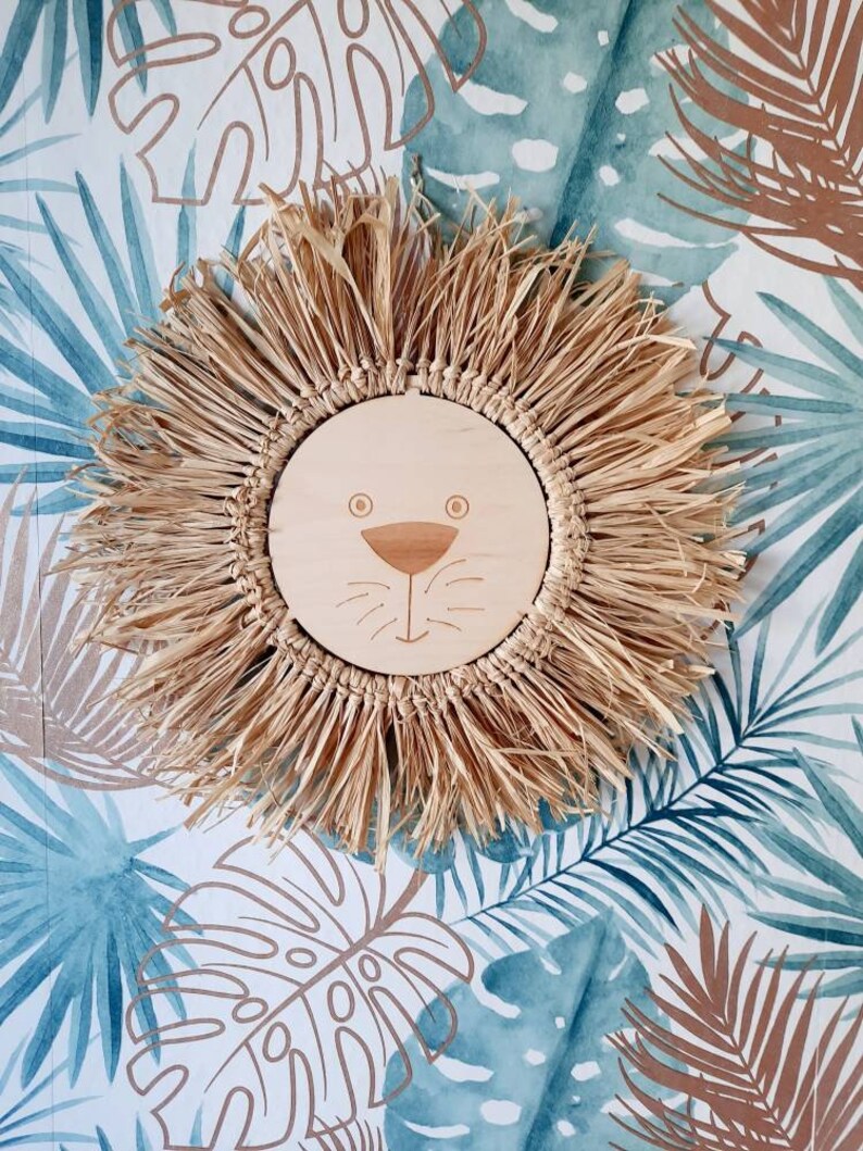 Animal Head Wall Mount for Safari Nursery Decor animal head Etsy Polska