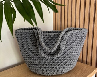 Handmade Shoulder Bag, Crocheted Handbag in Many Colors, Gift fo Her, Beach Bag