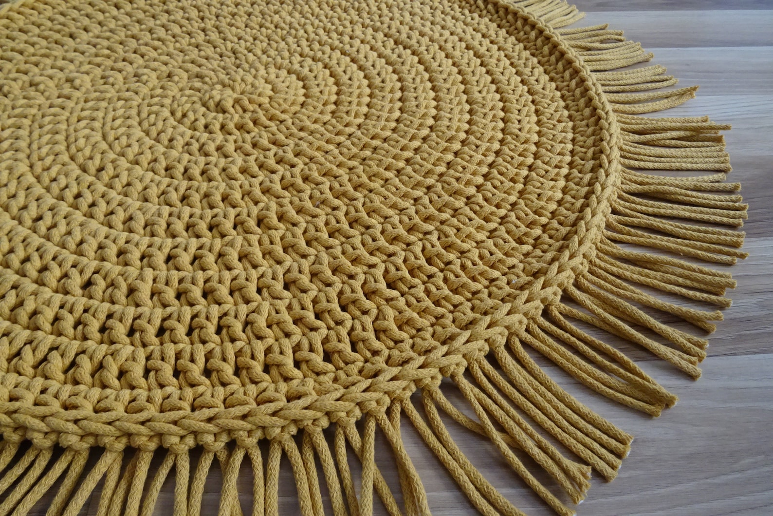 Mustard Yellow Round Rug Boho Carpet Round Bath Mat Boho Round Etsy