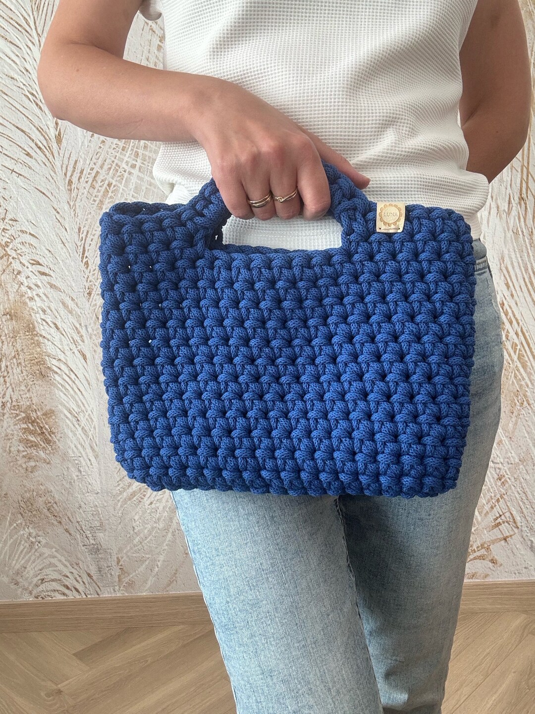 Guardaroba Borse Borse Fatte A Maglia Borsa A Mano All'uncinetto