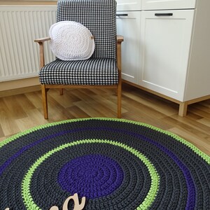 Colorful Kids Rug, Large Nursery Rug, Small Round Rug for Baby Room ...