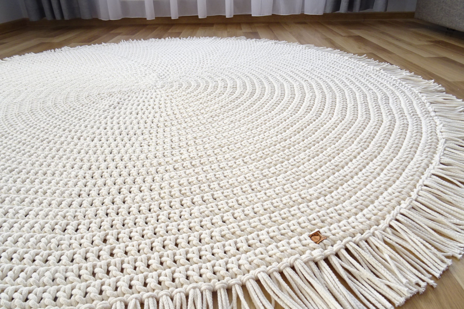 BOHO NURSERY RUG Round Rug With Fringe Boho Throw Large Etsy