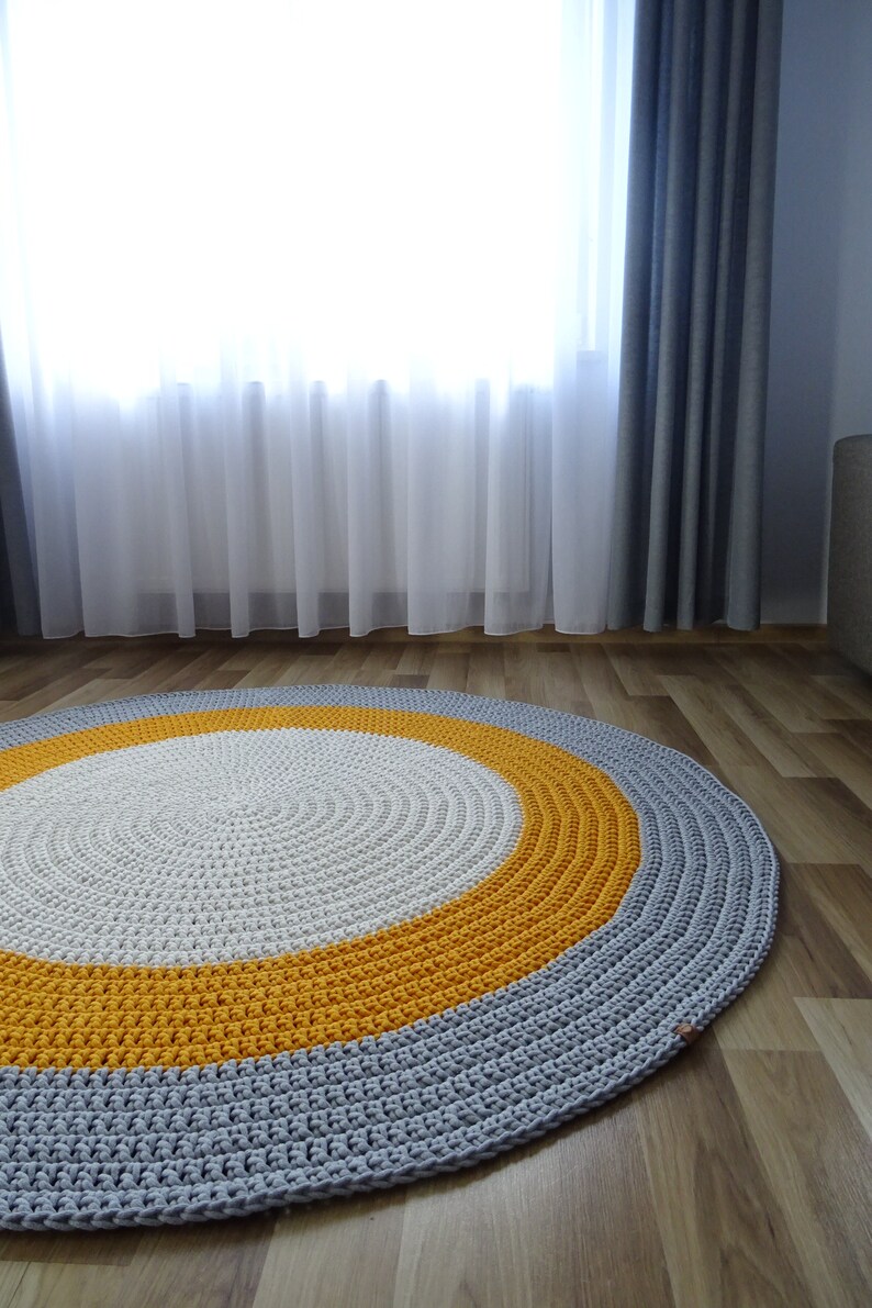 Large Round Living Room Rug Round Rug Under Round Table Etsy