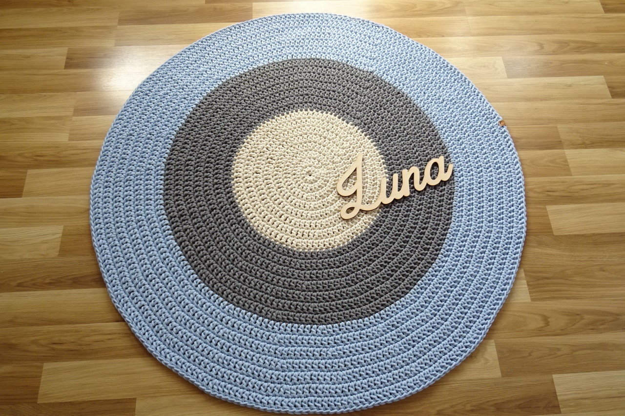 Blue Area Rug Round Rug For Boy Kids Round Rug Small Round Etsy