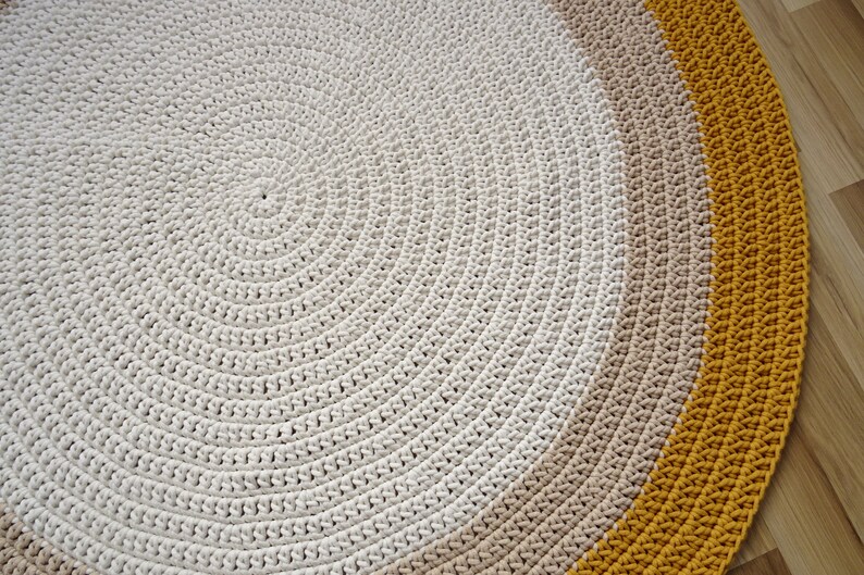 RUG MID CENTURY Modern Nursery Rug Round Round Rug Soft Etsy