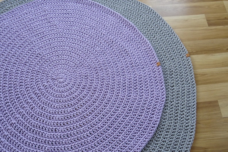 Lavender rug round rug for girl scandianvian rug washable Etsy