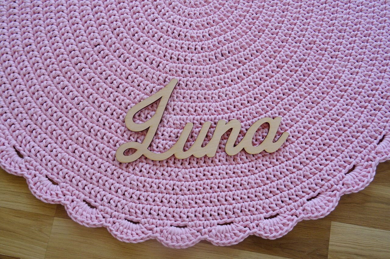 Handmade Round Rug Nursery Decor Round Nursery Rug NURSERY Etsy