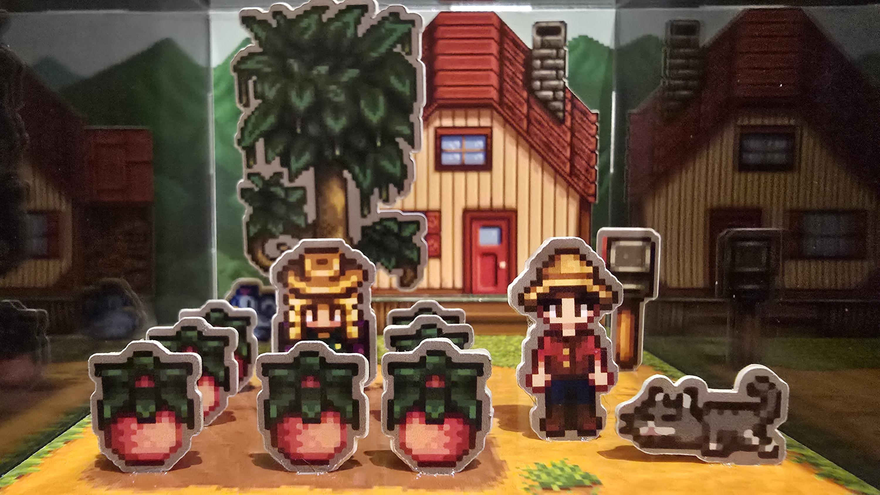 Stardew Valley Custom Cube Diorama, 3D Farm Scene Display, Personalized ...
