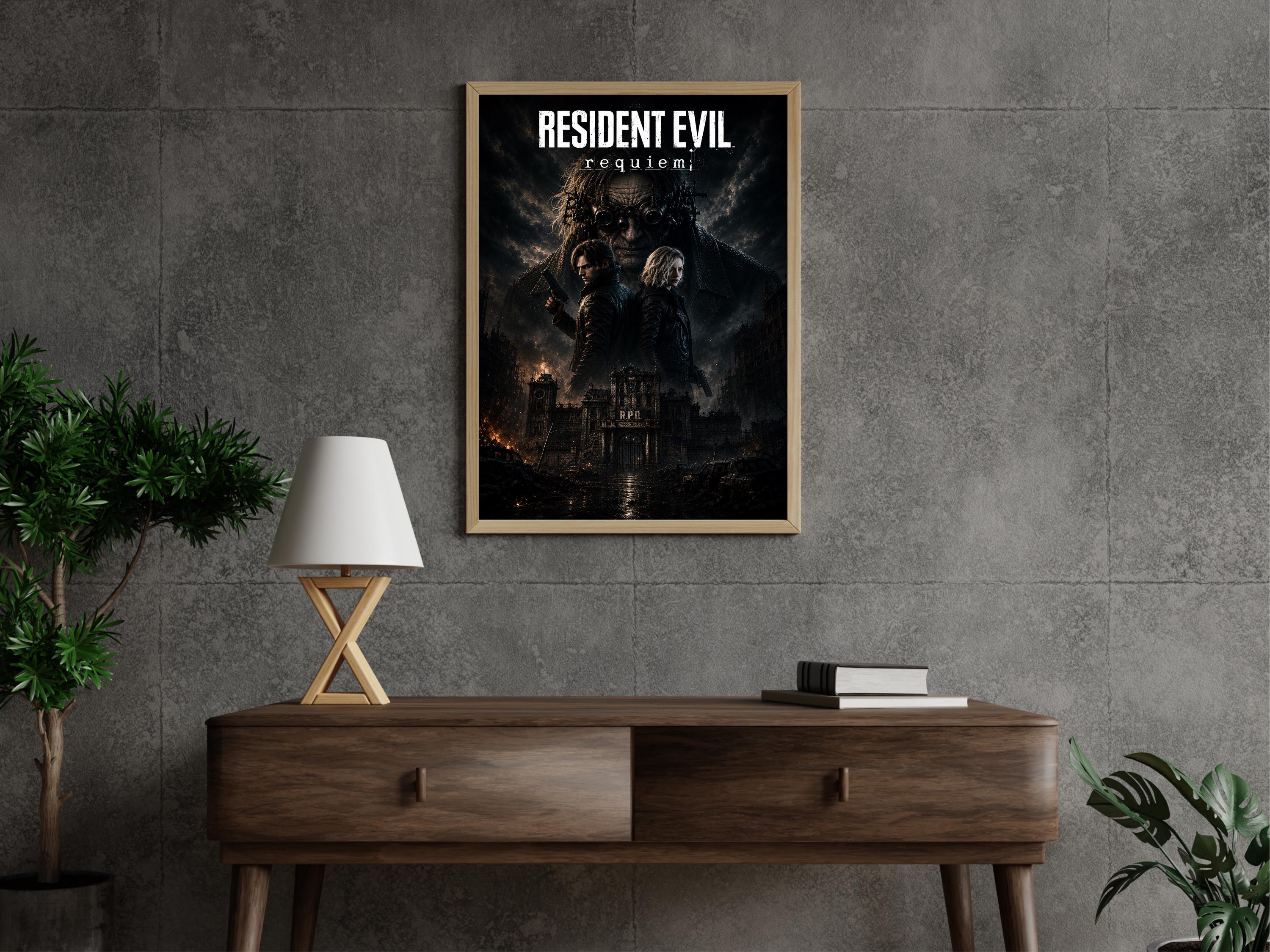 Requim Rpd Resident Evil Requiem RPD Poster Print, Cinematic Survival Horror Wall ...
