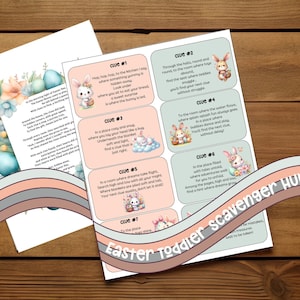 2024 Edition DIY Easter Scavenger Hunt for Toddlers and Little Kids