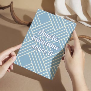 Libreta &quot;Abuelo, Cuéntame sobre ti&quot; - regalo perfecto para cumpleaños, Día del Padre o Navidad *NEW DESIGN* cabe en Stocking Stuffers!