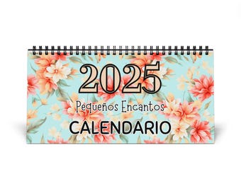 Pequeños Encantos 2025 Flip Desktop Calendar (2025 grid)