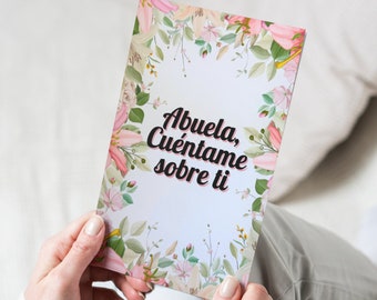 NEW Libreta "Abuela, Cuéntame sobre ti" - regalo perfecto para nuestras abuelas de cumple, Dia de las Madres O en su bota de Navidad