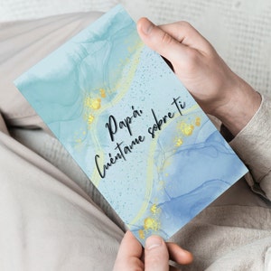 Libreta &quot;Papá, Cuéntame sobre ti&quot; - regalo perfecto para nuestros papás de cumple o Dia del Padre