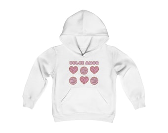 Dulce Amor Youth Hoodie - Valentine's Conchas y Pan Dulce