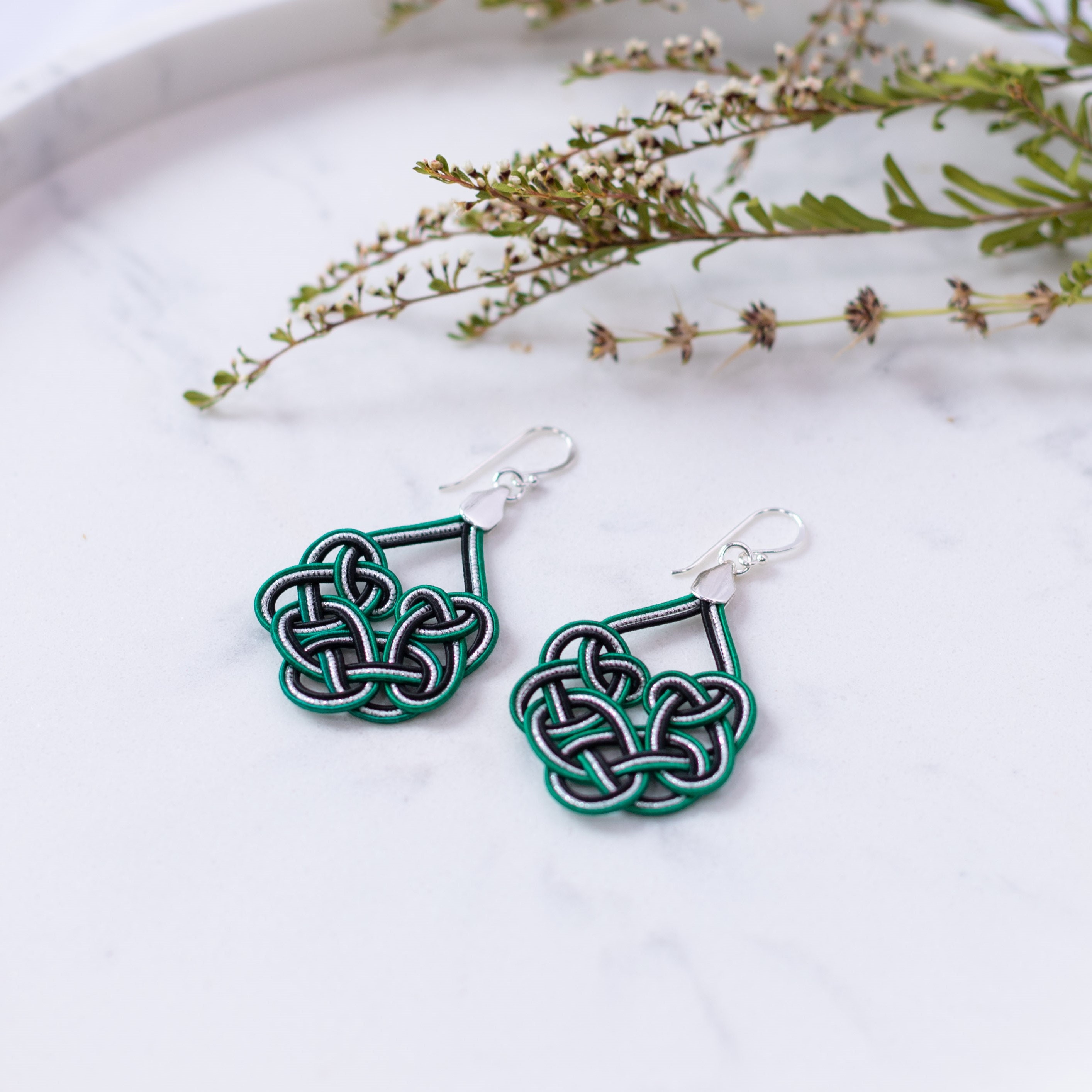 Japanese Earrings Sterling Silver Statement Earring Hand Etsy India