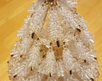 White Beaded Christmas Tree Kit NEW - Custom Design