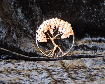 Tree of Life Wire & Bead Gemstone Suncatcher - Handmade NEW Various Colors