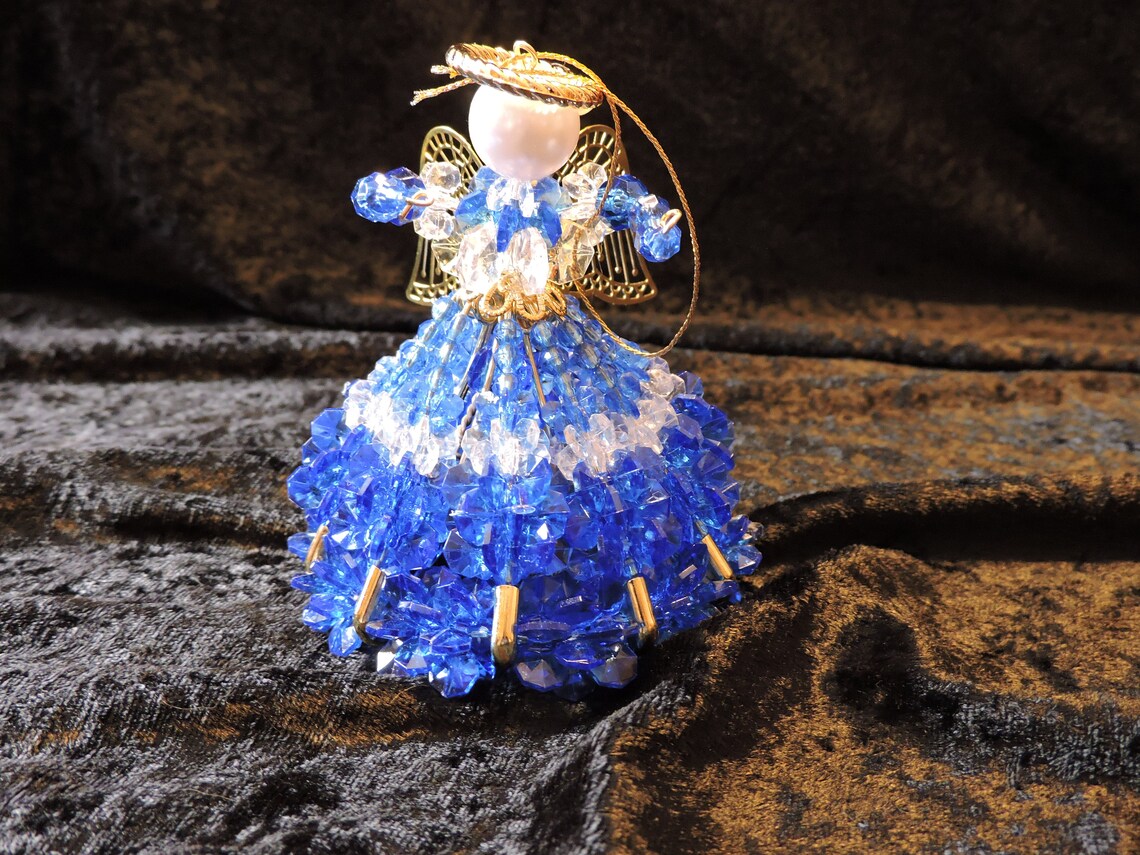 Large Angel Bead Kit 5 inches tall Ornament Bead Kit NEW Etsy