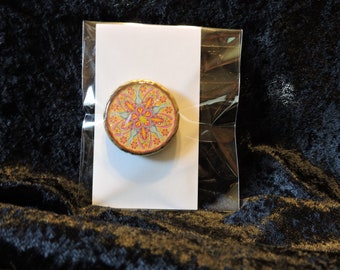 Needleminder / Magnet for Cross Stitch Embroidery - Round Mandalas