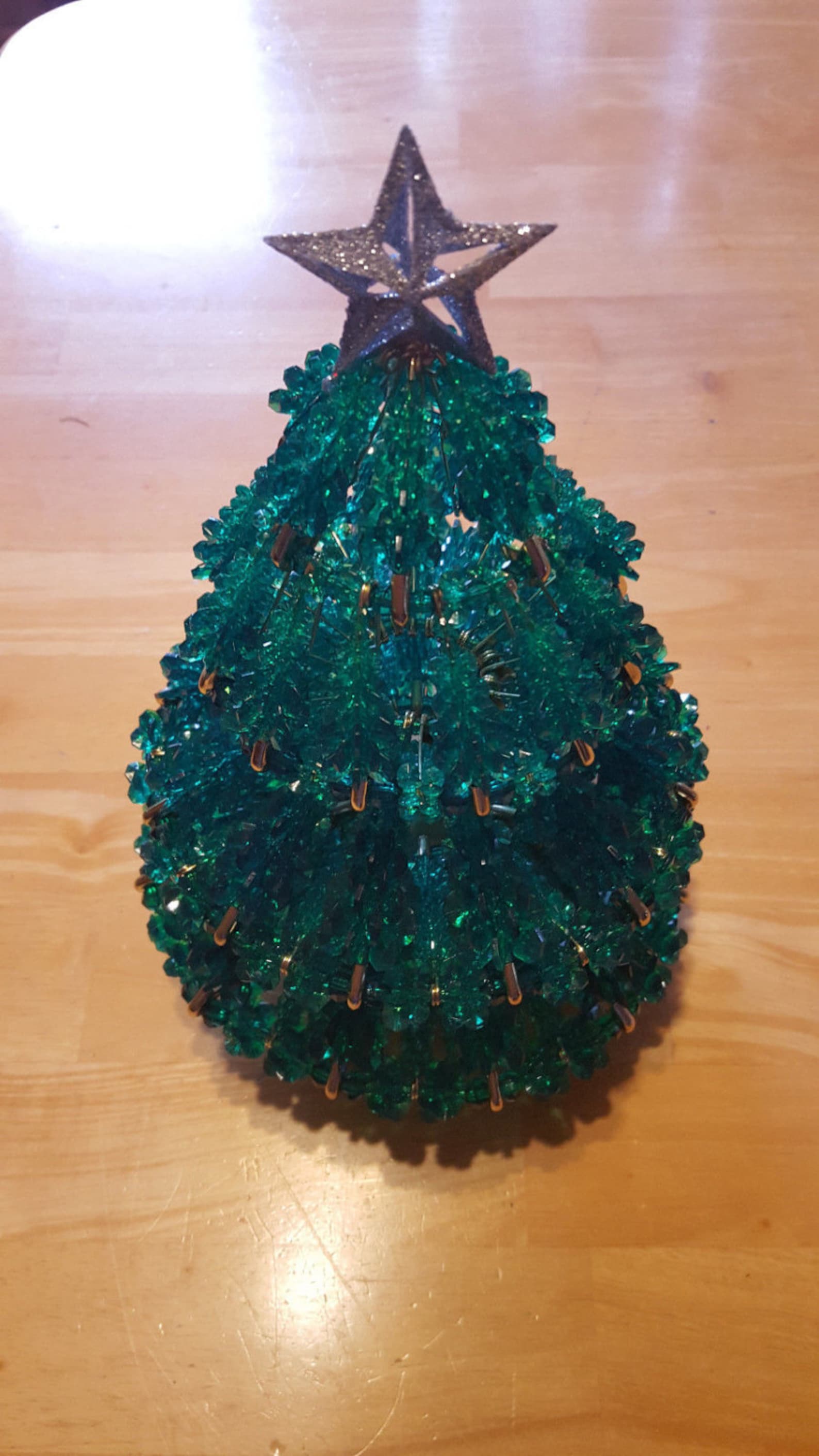 Green Beaded Christmas Tree Kit NEW Custom Design Etsy
