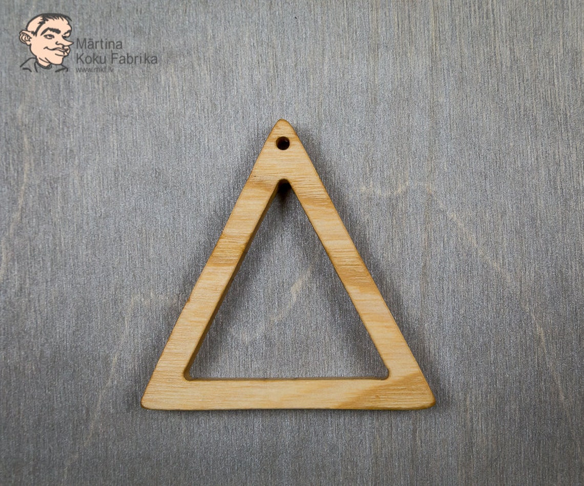 Adorno triangular de madera decoración del hogar símbolo de Etsy España