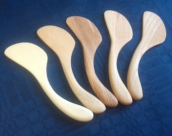 Handmade Ash Wood Butter Spreader, Kitchen Utensil