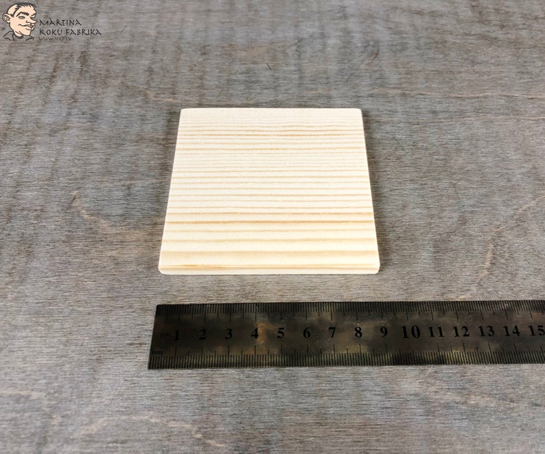 Set of 10 Blank Wood Coasters Unfinished Pine Wood Squares Etsy UK