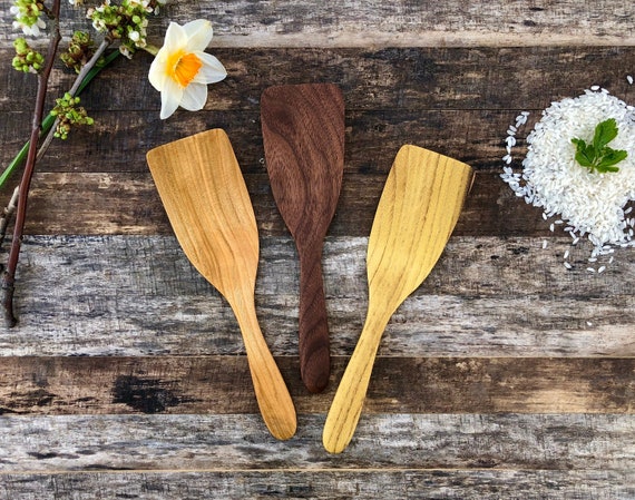 Small Wooden Spatulas, Mini Cooking Spatulas, Gift for Home Cooks