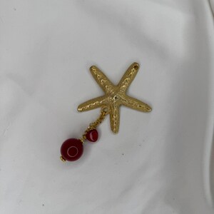 Perline A Forma Di Stella Marina In Howlite E Turchese – 38 Pezzi Per Filo 13x13 Mm, Perline Nautiche Per Gioielli Fai Da Te