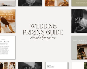 Wedding Photography Pricing Guide Template: Customizable Canva Design (Digital Download)