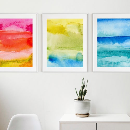 Colorful Abstract Art Painting Downloadable Printable Art Etsy